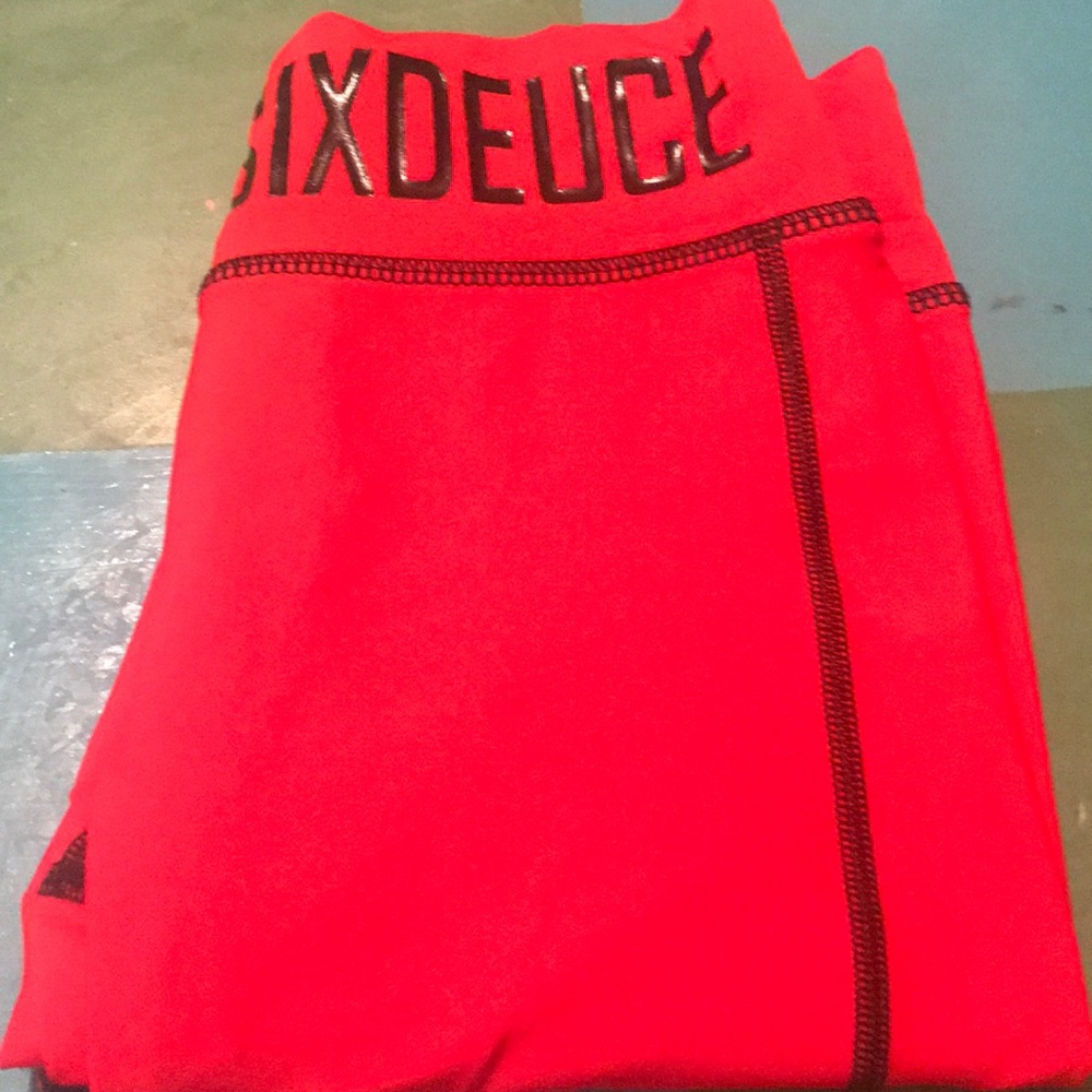Red workout Capri pant